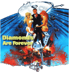 Multimedia Películas Internacional James Bond 007 Los Diamentes son Eternos Logotipo Inglés 