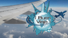 Messages Spanish Buen Viaje Animated Background 001 