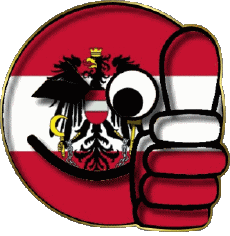 Fahnen Europa Österreich Smiley - OK 