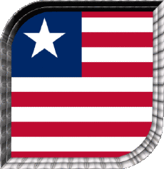 Bandiere Africa Liberia Quadrato 
