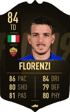Multimedia Videospiele F I F A - Karten Spieler Italien Alessandro Florenzi 