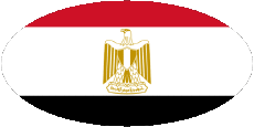 Drapeaux Afrique Egypte Ovale 01 