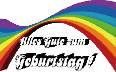 Messages German Alles Gute zum Geburtstag Zusammenfassung - geometrisch 021 