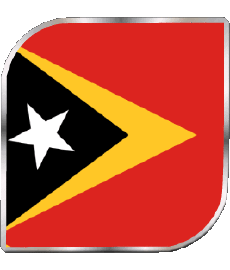 Bandiere Asia Timor Est Quadrato 