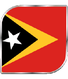 Drapeaux Asie Timor Oriental Carré 