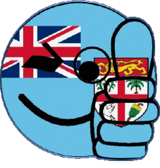 Bandiere Oceania Figi Faccina - OK 