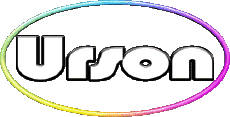 First Names MASCULINE -  UK - USA - IRL - AUS - NZ U Urson 