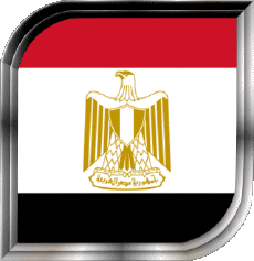 Bandiere Africa Egitto Quadrato 