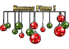 Mensajes Francés Bonnes Fêtes Série 08 