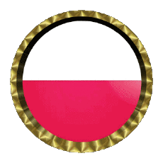 Drapeaux Europe Pologne Rond - Anneaux 