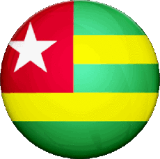 Banderas África Togo Rond 