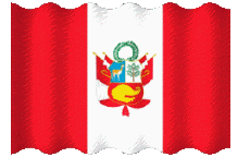 Fahnen Amerika Peru Welligkeit 