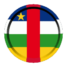 Drapeaux Afrique Centrafrique Rond - Anneaux 