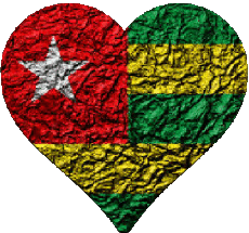 Bandiere Africa Togo Cuore 