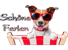 Mensajes Alemán Schöne Ferien Fondo transparente 03 