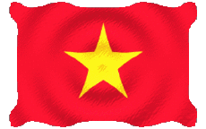 Fahnen Asien Vietnam Welligkeit 