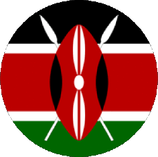 Bandiere Africa Kenia Tondo 