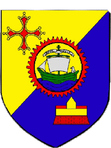 Blazon-Flags France Departments - Cities 11 PORT LA NOUVELLE Blazon