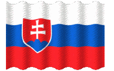 Banderas Europa Eslovaquia Ondulación 