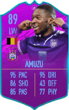 Multi Media Video Games F I F A - Card Players Belgium Francis Amuzu 