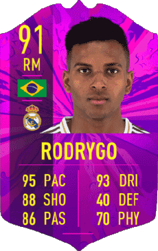 Multimedia Videospiele F I F A - Karten Spieler Brasilien Silva Rodrygo 