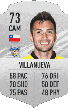 Multimedia Videospiele F I F A - Karten Spieler Chile Carlos Villanueva 