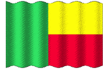 Banderas África Benin Ondulación 