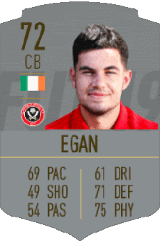 Multimedia Vídeo Juegos F I F A - Jugadores  cartas Irlanda John Egan 