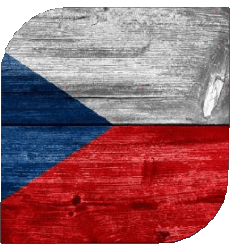 Bandiere Europa Repubblica Ceca Quadrato 