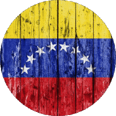 Fahnen Amerika Venezuela Runde 