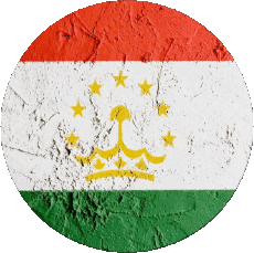 Fahnen Asien Tadschikistan Runde 