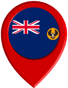 Bandiere Oceania Australia South Australia Perno di posizione 