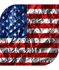 Drapeaux Amériques U.S.A - National Carré 