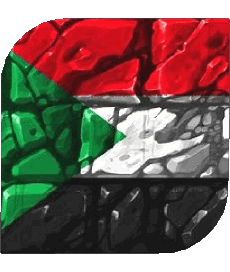 Bandiere Africa Sudan Quadrato 