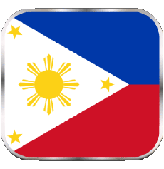 Drapeaux Asie Philippines Carré 