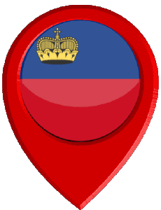 Fahnen Europa Liechtenstein Standort-Pin 