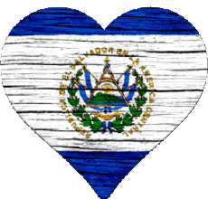 Flags America Salvador Heart 