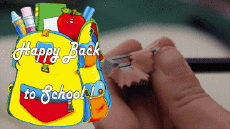 Nachrichten Englisch Happy Back to School Animierter Hintergrund 004 