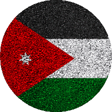 Fahnen Asien Jordan Runde 