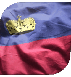 Drapeaux Europe Liechtenstein Carré 