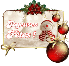 Messages French Joyeuses Fêtes (Noël) Serie 10 