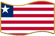 Banderas África Liberia Rectángulo 