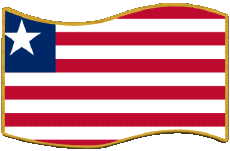 Bandiere Africa Liberia Rettangolo 