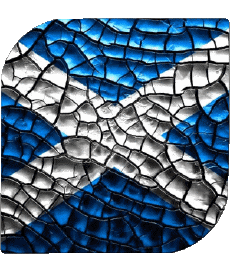 Bandiere Europa Scozia Quadrato 