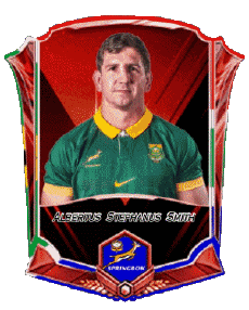 Sportivo Rugby - Giocatori Sud Africa Squadra 2025 Albertus Stephanus Smith 