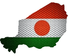 Flags Africa Niger Map 