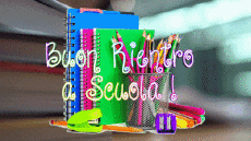 Nachrichten Italienisch Buon Rientro a Scuola Animierter Hintergrund 003 