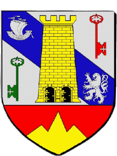 Blasón-Banderas Francia Departamentos - Ciudades 69 CHAMPAGNE AU MONT D OR Blasón