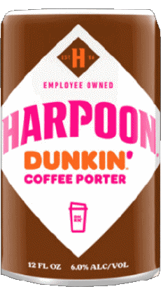 Dunkin' Coffee Porter-Getränke Bier USA Harpoon Brewery 