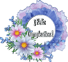 Messages Espagnol Feliz Cumpleaños Floral 020 